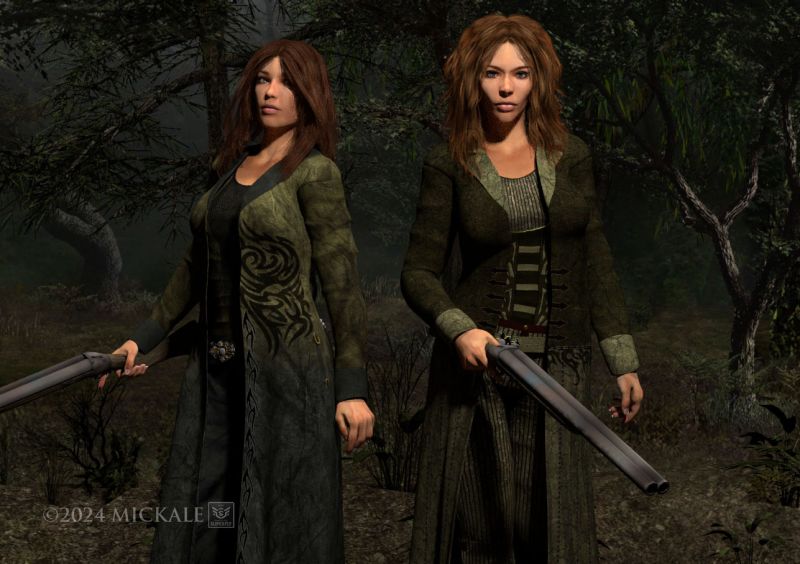 The Green Bandits
"After a heist, they would hide their stolen money deep in the forrest."

playing with a couple new characters. thanks for looking, enjoy.
