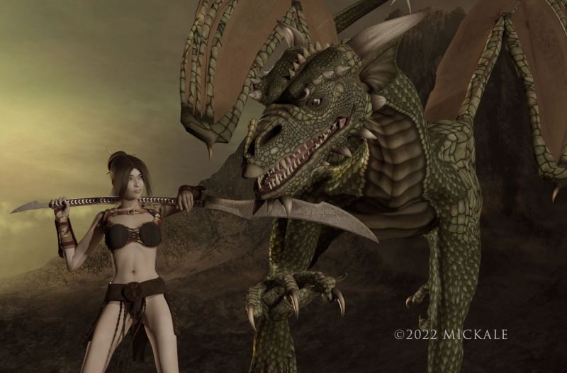 Dragon Hunter Part Two
" 'And by the way, don't call me Puff.' She could tell this was the start of a rocky friendship."

 A sequel for fun. Thanks for looking, enjoy.
Keywords: dragon oriental hunter woman