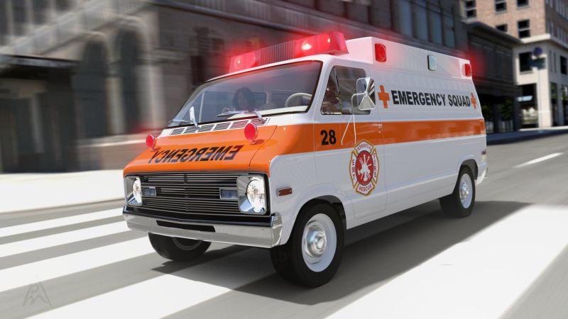 Emergency
A Daz Studio Iray render that I created more then a half year ago. It was fun to do.

Dodge Van Ambulance for DAZ Studio by 3DClassics (Renderosity)
Keywords: ambulance speed driving