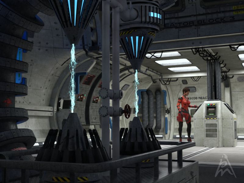 Reactor Room
Ava needs to do some adjustments. She is alone in the reactor room of the spaceship.

Ship Elements D4: Reactor Room by 3-d-c (Renderosity)
 KrashWerks AVA for Genesis 8 Female by KrashWerks (Renderosity)
3RFD Suit for Genesis 8 Female by chungdan (Daz3D)
Teena Hair for Genesis 8 Female(s) by  Vyusur  (Daz3D)
Ship Elements D4: Reactor Room Iray materials by me
Pose by me

Keywords: spaceship reactor engineer energy