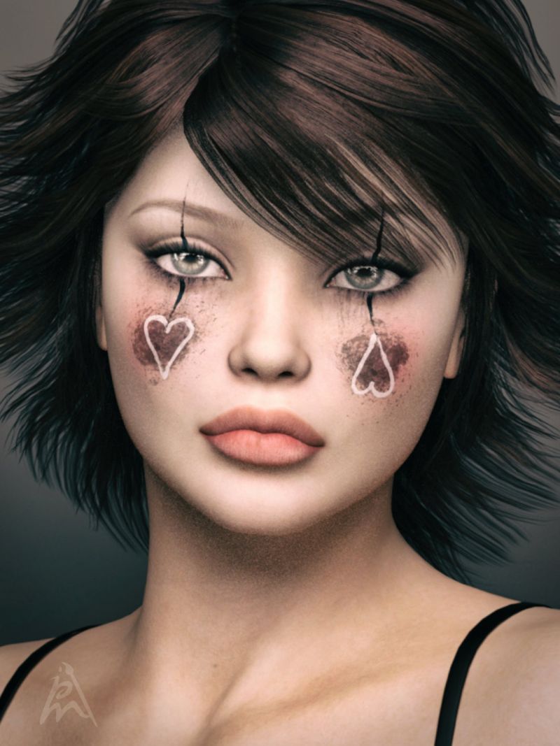 Sad - TOTW winner 04/11/26
Happy Easter to everyone.

I can't send PMs anymore, very sad.

From time to time I use still V4, like here. When I use her more in scenes, maybe she will smile.
I converted the materials to Iray ones, and I used Nik Filters in postwork. 

I used here:
SV7 Evan by Sabby and Seven 
Tammy Hair by SWAM
Keywords: portrait female