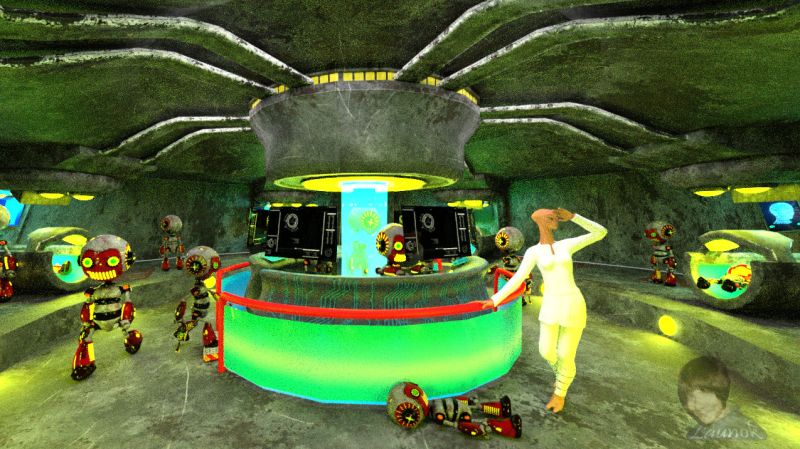 Kingdom of the Robotic Nation
Underneath the surface of the planet Xalmerth there is a robot factory. The robots are there to guard and protect Osiris and his Kingdom of the Robotic Nation against their nearest enemy, the Cuistea of Babilon who wants their Kingdom for years now. 

Osiris is looking into the universe when he see some movements and instinctively know it's the new generation of Cuistea of Babilon arising from their planet but this time they need to be more ready.  They are creating lots of robots in their robotic machine fast to defend them.  Quick they must react and not let them get control, like they did with Planet Earth in the year 8000 when that nation was almost wiped out.

ITEMS USED:

SCENE:

Escenario robot by juanbellidorodas (Sketchfab) (Scene with robots)

CHARACTER:

Genesis with shapes by HellFishStudios - Base pose used

Postwork in Affinity where needed

Daz Studio Iray Render

Keywords: 3D scene sci-fi space