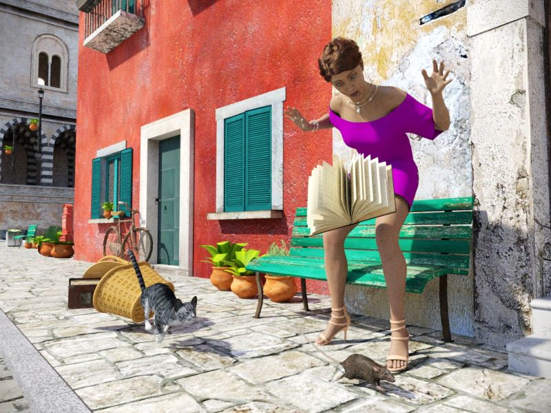 THE FAST AND THE FURRY (2 of 3)
2nd image of the same scene.

Postwork done by Launok & PeTeGe where needed.

Scene used La Piazza (Daz3D)

Daz Studio Render
Keywords: 3D Scene