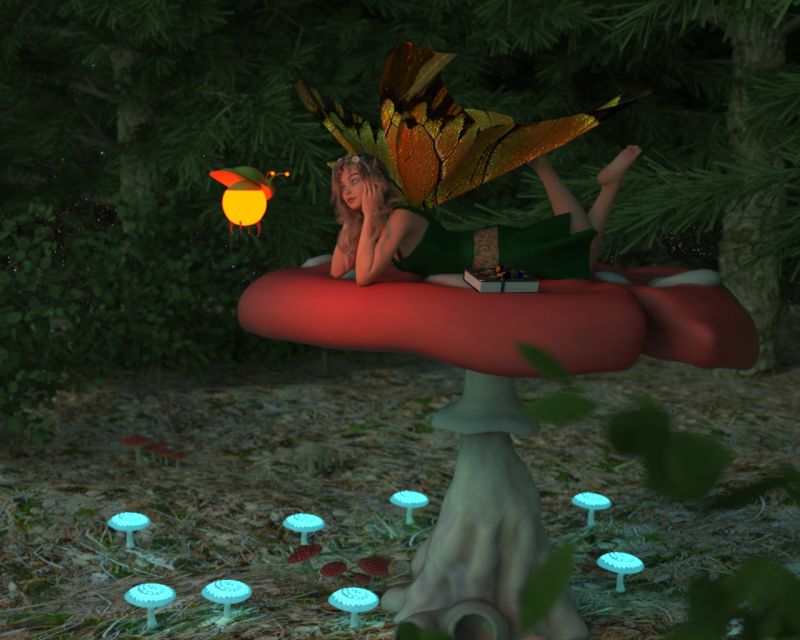 3rd Place ~ Autumn fae
Autumn fae
Keywords: Autumn fae