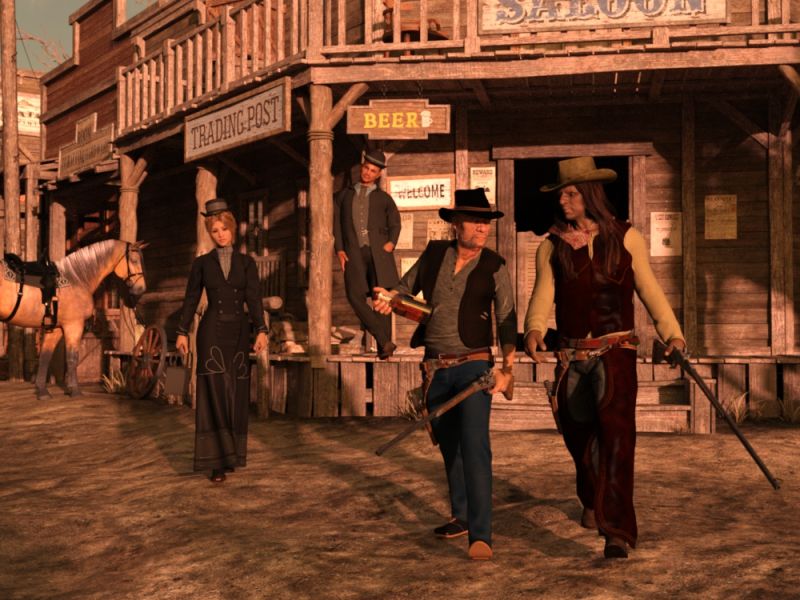 Daily life in the Wild West
An Ordinary Day in the Old West
Keywords: wild west
