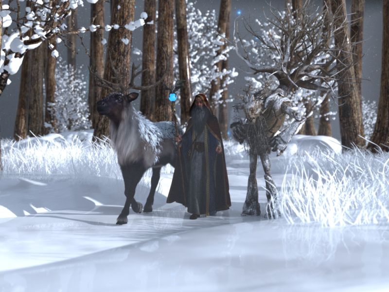 Winter Mist
Wintwr mist in a magic forest
