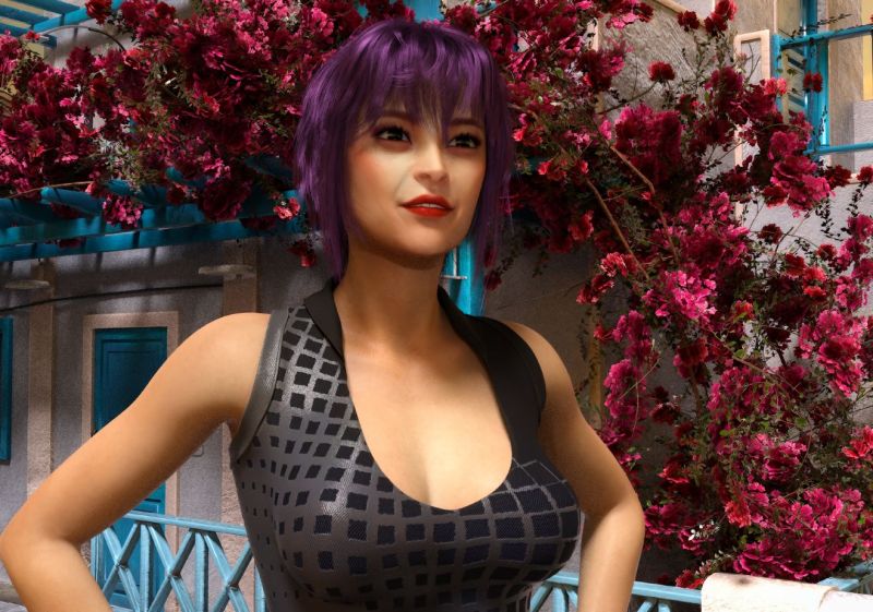 A Purple Intrigue She Was
 Just playing around.
Daz Studio and Iray.  Image reduced to fit for this site.
